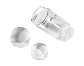 Silicone Nail Stamper – Reusable Nail Art Printing Tool | Ruby Vibe Co