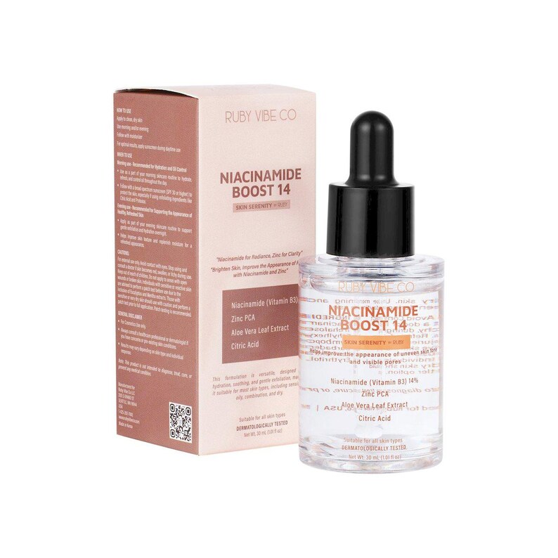 Niacinamide Face Serum for Balancing, Smoother, Even-Looking Skin – Niacinamide Boost 14 | Ruby Vibe Co image 11