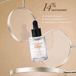 Niacinamide Face Serum for Balancing, Smoother, Even-Looking Skin – Niacinamide Boost 14 | Ruby Vibe Co image 3