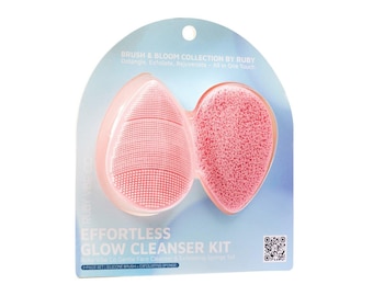 Facial Cleansing and Exfoliating Sponge Set for Deep Pore Cleansing, Makeup Removal & Smooth Skin | Ruby Vibe Co