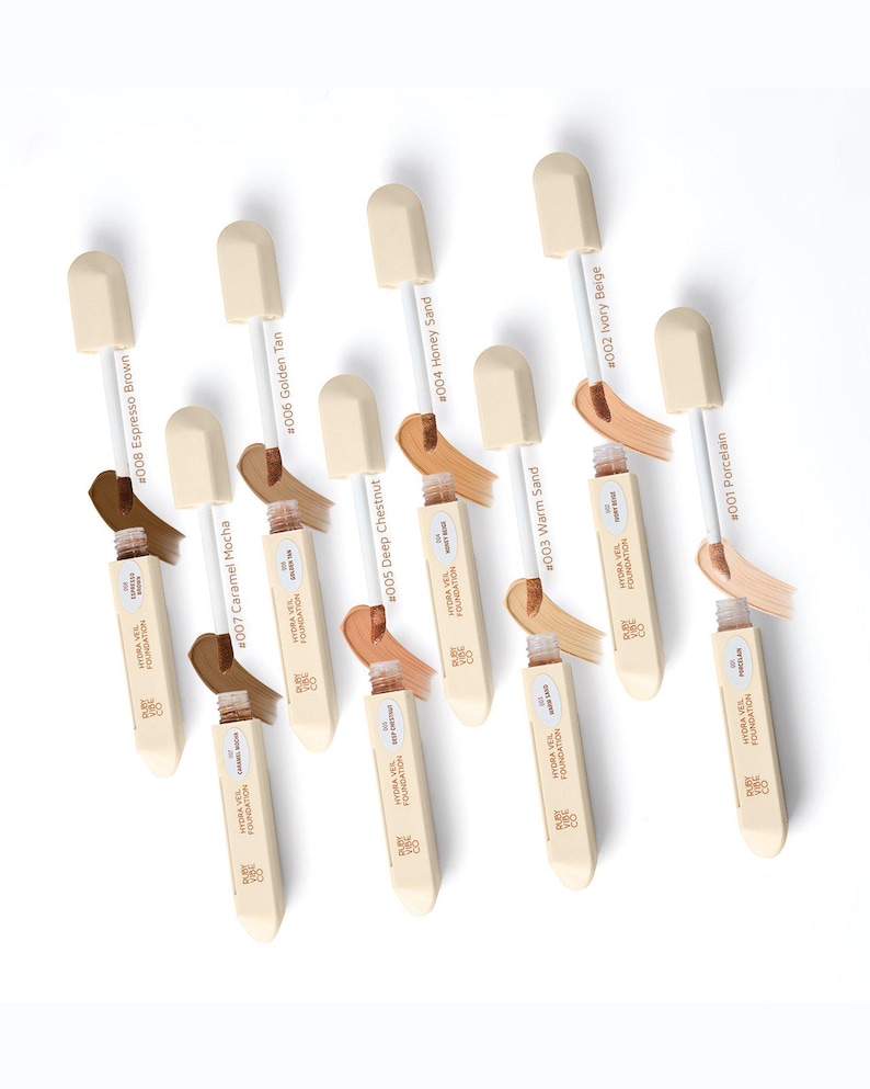 Ruby Vibe Co Hydra Veil Liquid Foundation – Natural Radiant Finish, Buildable Coverage Bild 1