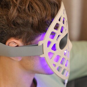 Ruby Vibe Co - LED Therapy Facial Mask for At-Home Skincare, Portable & Rechargeable, Light Technology for Skin Appearance Enhancement image 14
