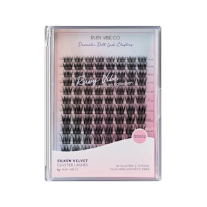 Stiletto Faux-Mink Lash Clusters – Doll Eye Glam, 96 Count | Ruby Vibe Co