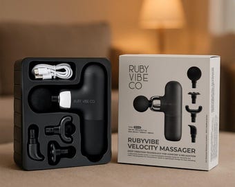 Deep Vibration Massager, 4-Speed USB-C Rechargeable - RubyVibe Velocity Massager | Ruby Vibe Co