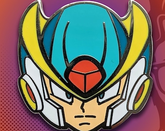 Mega Man X Armor / Video Game Art / Video Game Pin / Mega Man / Lapel Pin / Hat Pin by Tom Ryan's Studio