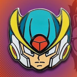 Mega Man X Armor / Video Game Art / Video Game Pin / Mega Man / Lapel Pin / Hat Pin by Tom Ryan's Studio