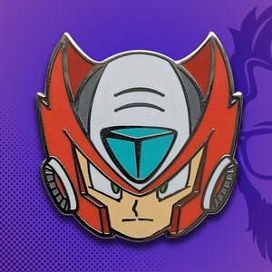 Zero / Video Game Art / Video Game Pin / Mega Man / Lapel Pin / Hat Pin by Tom Ryan's Studio