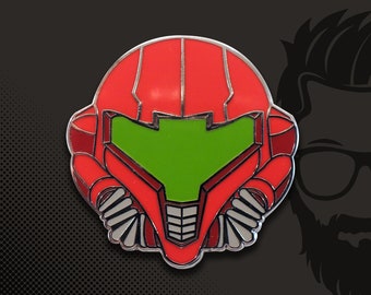 Metroid / Samus / Helmet / Super Metroid / Samus Aran / SNES / Parasite / Hat Pin / Lapel Pin / Hard Enamel /  Pin / Lapel Geek Pin