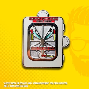Flux Capacitor Enamel Pin: Back to the Future Geek Lapel Pin