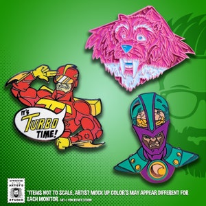 Turbo Man Enamel Pin Set Hat Pins Lapel Pins Limited Edition Pins