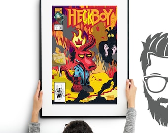 Heckboy Mash Up Print Rocko's Modern Life and Hellboy Archival Print