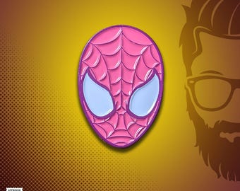 Pink Spidey Variant Soft Enamel Pin, Hat Pin