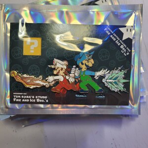 Fire and Ice Bro's / Super Mario / Nintendo / Limited Edition / 4 Pin Hard Enamel Set image 5