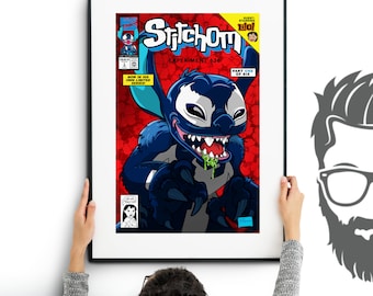 Stitchom / Mash Up / Lilo and Stitch / Venom / Comic Book / Issue 1 / Parody / humor /  Symbiote
