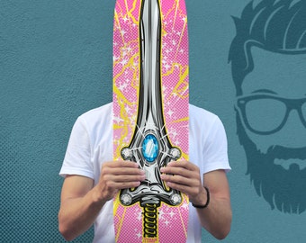 Skateboard Deck ft. Power Sword Princess Adora Greyskull variety of widths