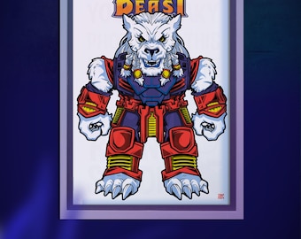 Beast of Battle Art Print: Geekery Comic Book Poster