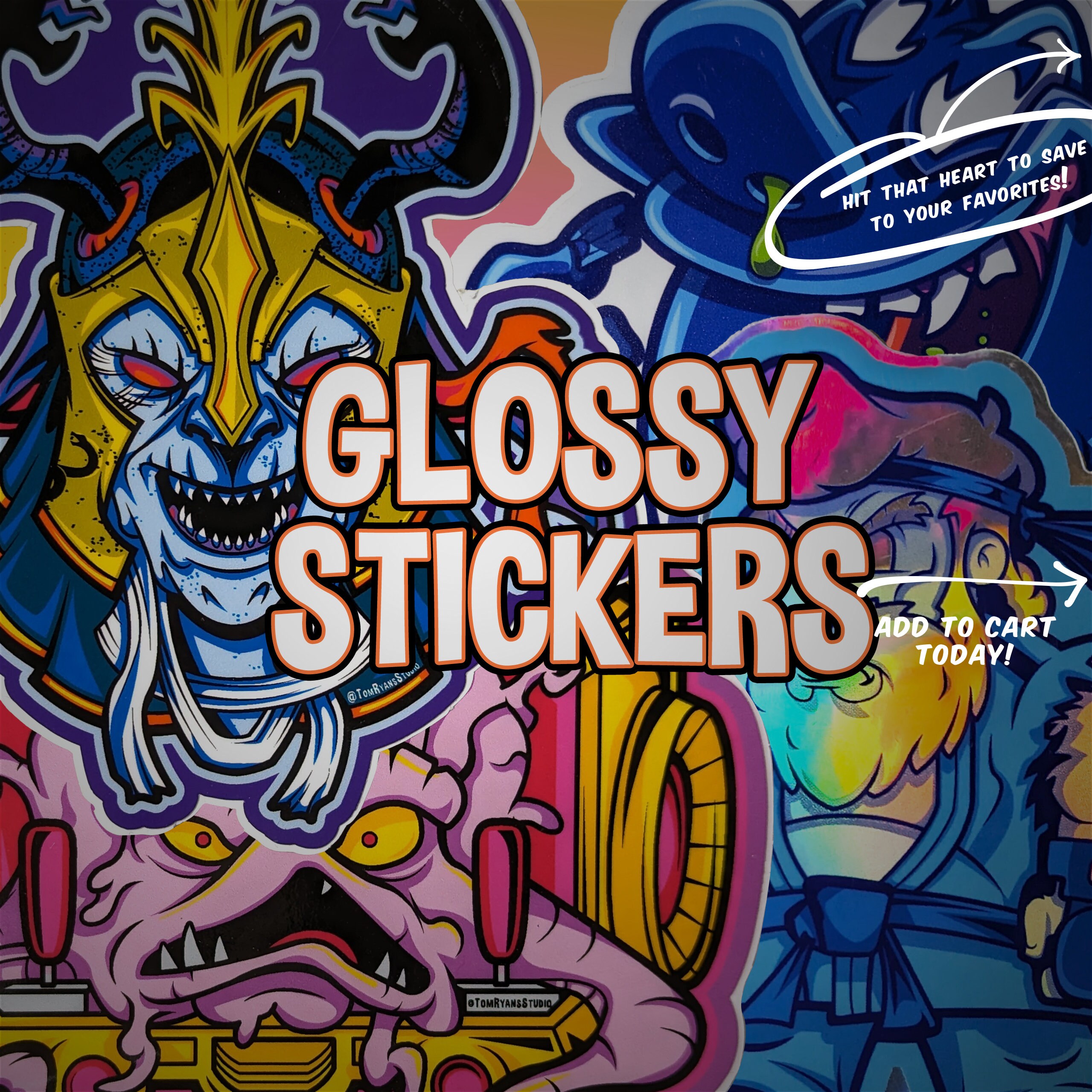 Even More Artist Grade Geek Vinyl Stickers by Tom Ryan's Studio - Etsy