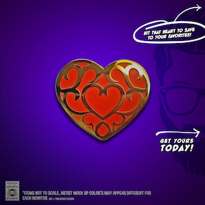 Heart Container Hard Enamel Pin: Legend of Zelda BOTW image 4