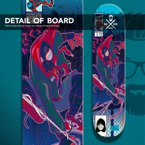 Skateboard Deck ft. Spiderverse Varied Widths image 3