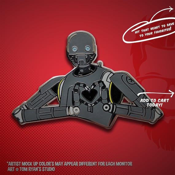 FIGPIN スターウォーズセレブレーション　K2SO ピン K2 S Aww Enamel Pin: Rogue One Lover Robot - Etsy