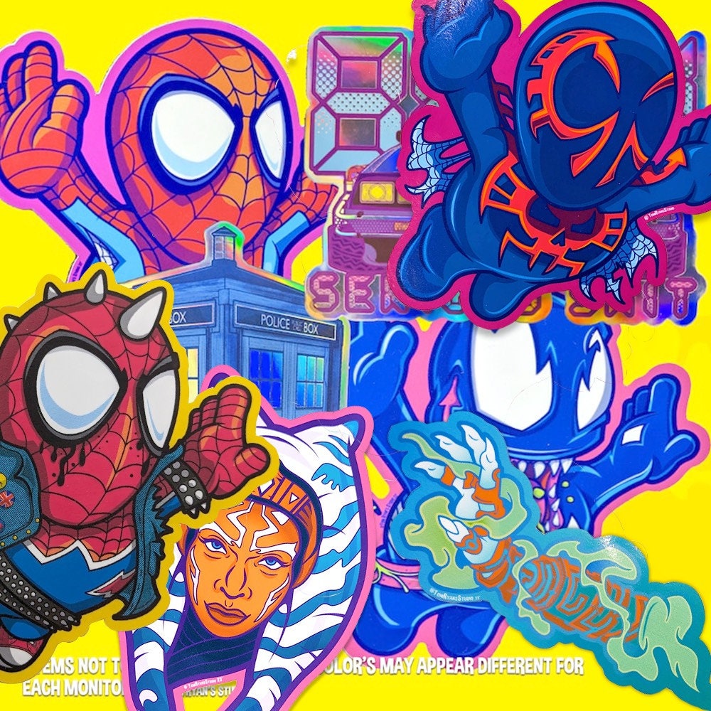 More Artist Grade Geek Vinyl Stickers by Tom Ryan's Studio