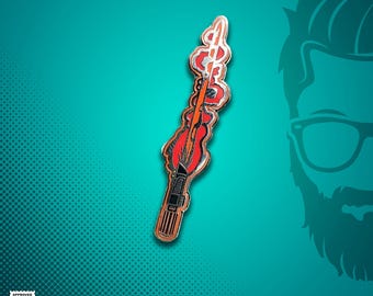 Dark Space Wizard Red Saber Hard Enamel Pin