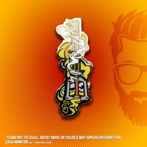 Mickey Keyblade Hard Enamel Pin: Kingdom Hearts Video Game Art