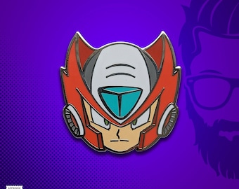 Zero Hard Enamel Pin: Mega Man Videospiel Kunst Anstecknadel
