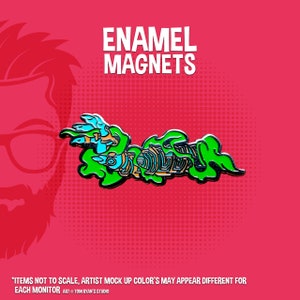 Zonai Hand Magnet: Zelda Hard Enamel Fridge Magnet - Glows in Dark