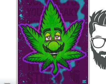 Mariojuana Mini Art Print 8.5x11
