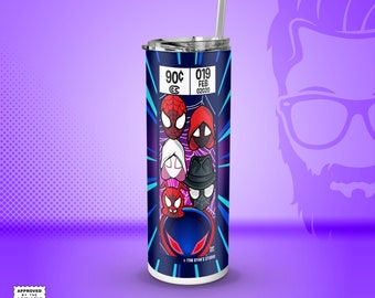 Spidey Verse 20oz Skinny Tumbler with Straw