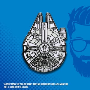 Millennium Falcon / Hans Ship / Reys Ship / Hat Pin / Lapel Pin / Hard Enamel /  Pin / Lapel Geek Pin Makes a PERFECT Gift for all
