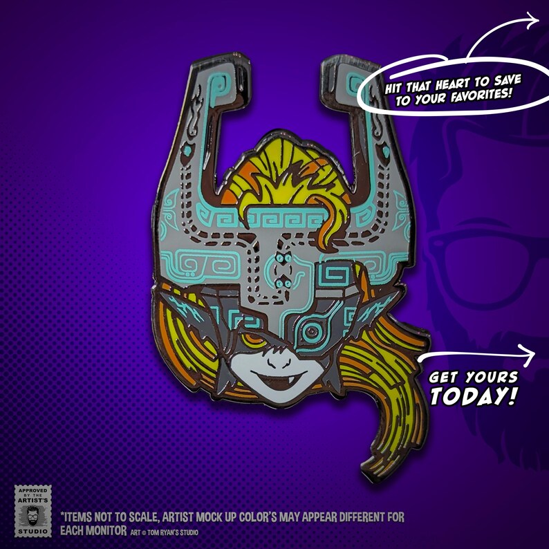 The Twilight Imp Video Game Hard Enamel Pin image 4