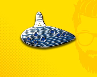 Ocarina of Time / Master Sword / Hylian Shield / Master Quest / Ocarina / Legend of Zelda / Link / Hat Pin / Lapel Pin / Hard Enamel /  Pin