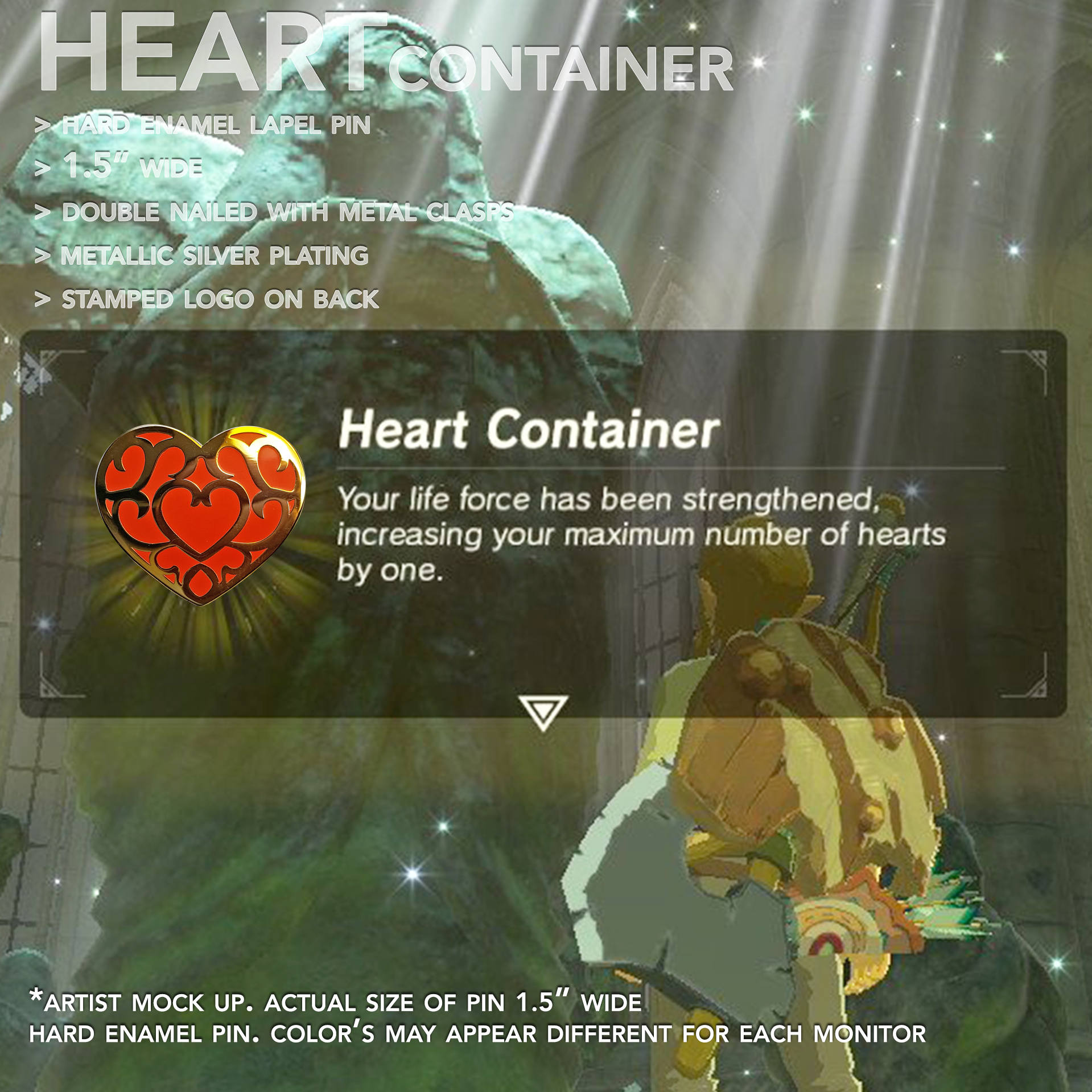 Heart Container / Breath of the Wild / BOTW / Heart / Level up Etsy