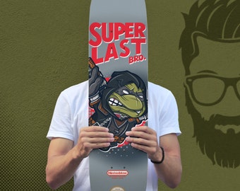 Skateboard Deck ft. Super Last Bro Varied Widths