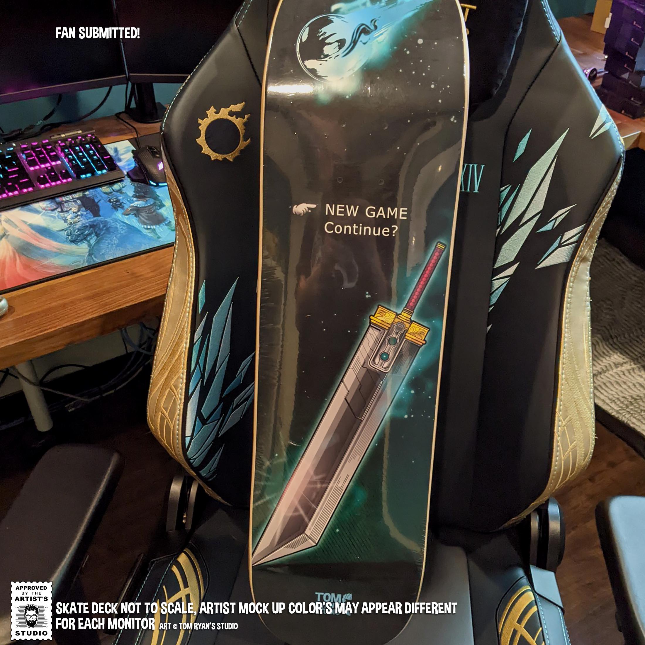 Big Video Game Sword Skateboard Deck Varied Widths - Etsy