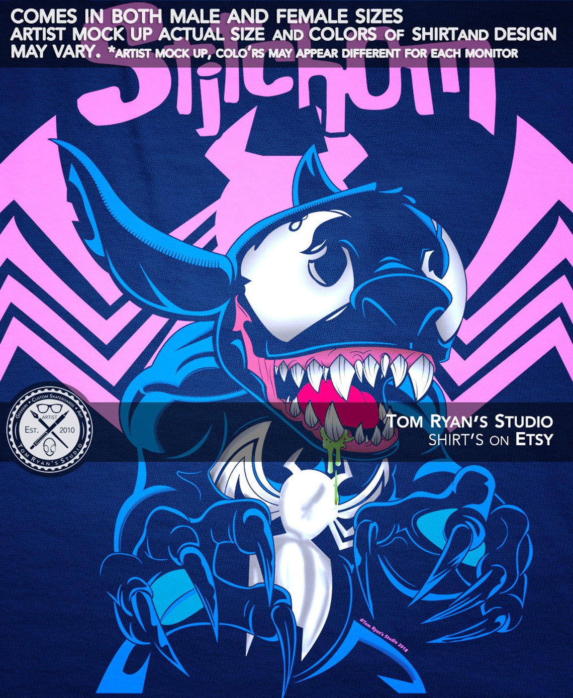 Somos Stitchom Stitch / Venom / Venomverse / MashUp / Men Etsy