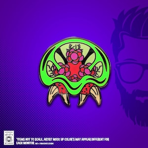 Metroid Hard Enamel Hat Pin NEW color variants Green or Frozen Blue Green