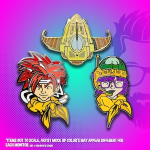Chrono Trigger 3 Enamel Pin Set / Beautiful Hard Enamel Video Game Pin Set by Tom Ryan&#39;s Studio