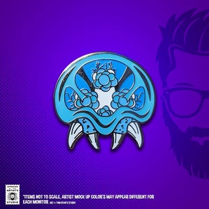 Metroid Hard Enamel Hat Pin NEW color variants Green or Frozen Blue Frozen