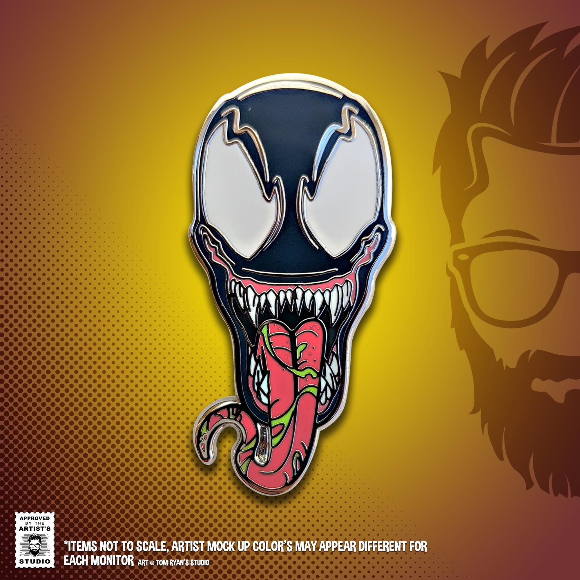Venom Hard Enamel Pin, Hat Pin