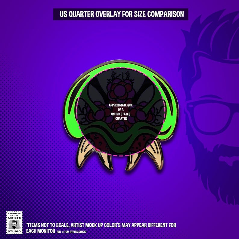 Metroid Hard Enamel Hat Pin NEW color variants Green or Frozen Blue image 5