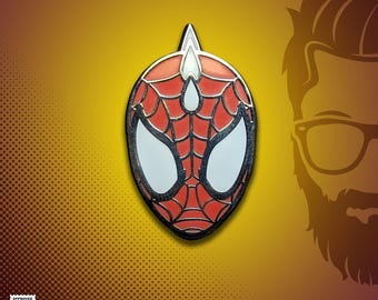 Spidey Punk Enamel Hat Pin: Unique Design by TRS