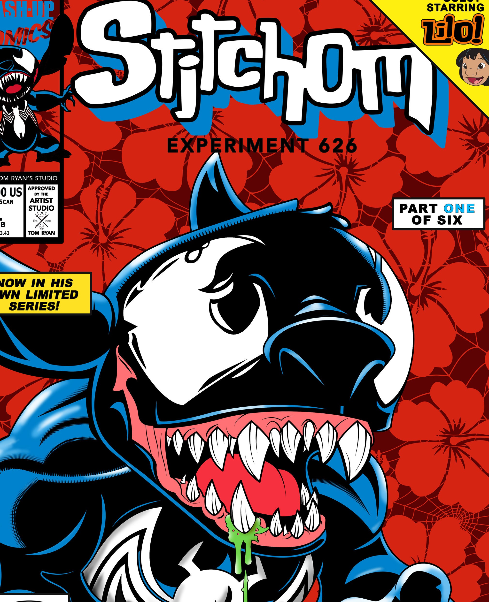 Stitchom / Mash Up / Lilo and Stitch / Venom / Comic Book / Etsy