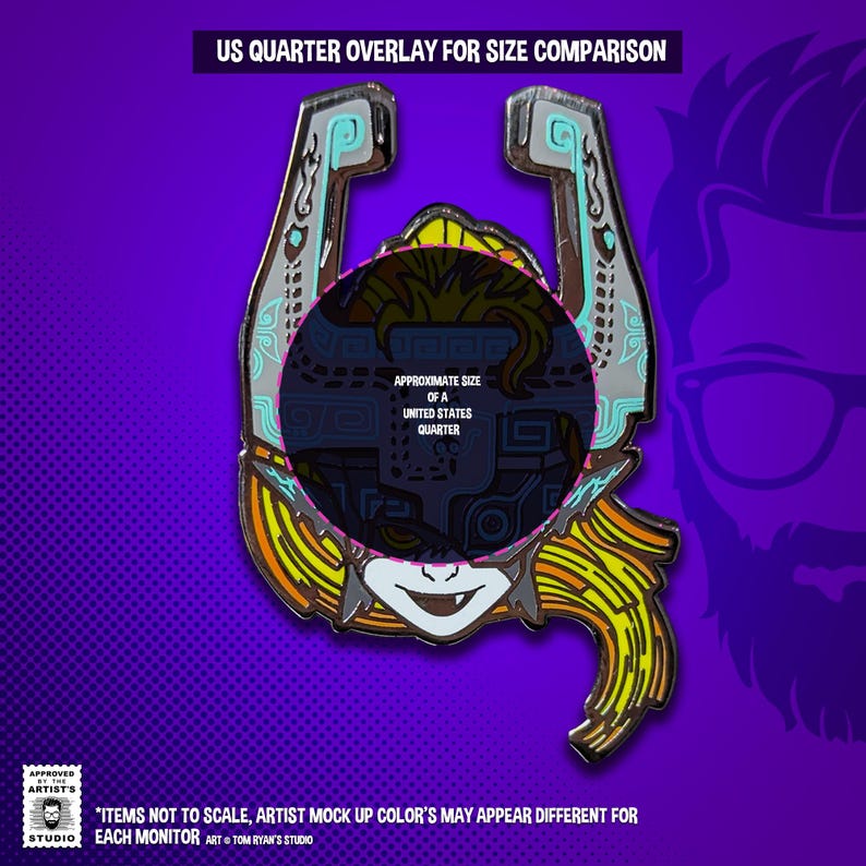 The Twilight Imp Video Game Hard Enamel Pin image 2