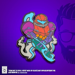 Gravity Suit Samus Hard Enamel Pin: Super Metroid Lapel Geek Pin