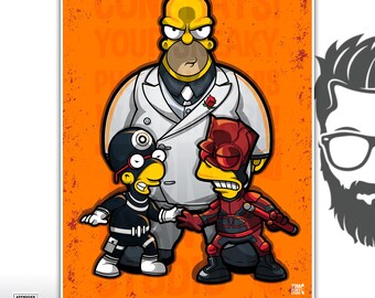 Devil of Sprinfield Mini Art Print 8.5x11