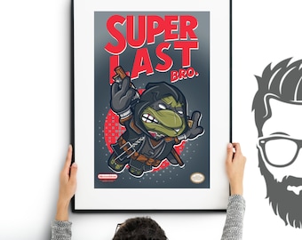 Super Last Bro Art Print Re Mix / Geekery / Comic Book / Super Hero / Poster by Tom Ryan's Studio