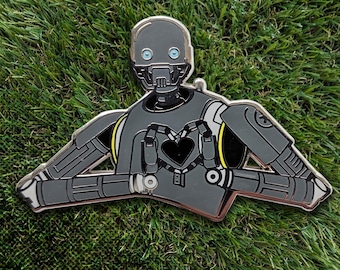 K2-S Aww Space Robot Golf Ball Marker: Enamel Golfer Gift